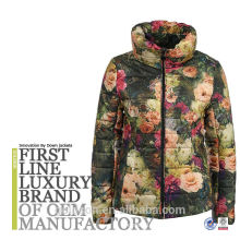 Printed Fashion Woman Custom Down Jackets